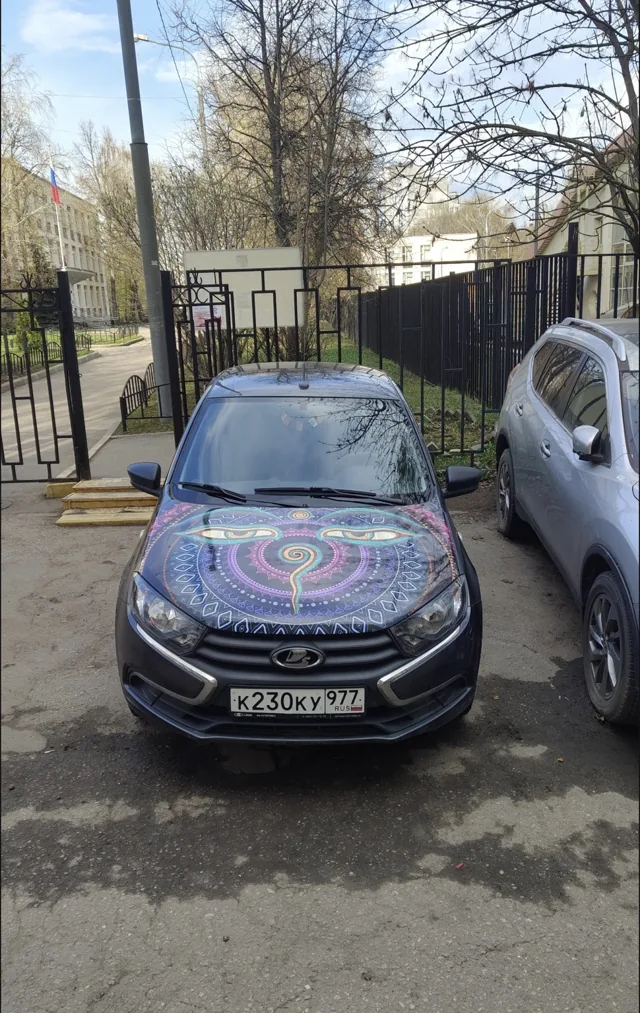 Оформление Lada с рисунком на капоте — фото клиента Ivan Vasilev, 1