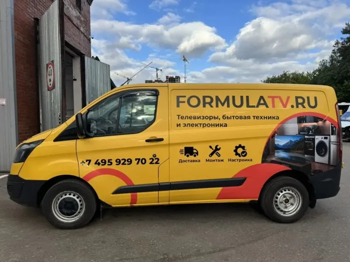 Брендирование Ford Transit Custom — ФормулаTV
