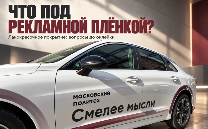 Фото - Что происходит с лакокрасочным покрытием под рекламной плёнкой