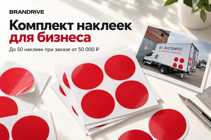 Комплект наклеек для бизнеса
