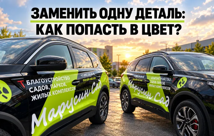 Можно ли заменить рекламную плёнку только на одной детали