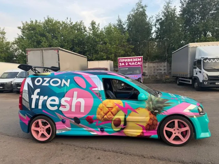 Брендирование Lada Largus — OZON fresh с хромом
