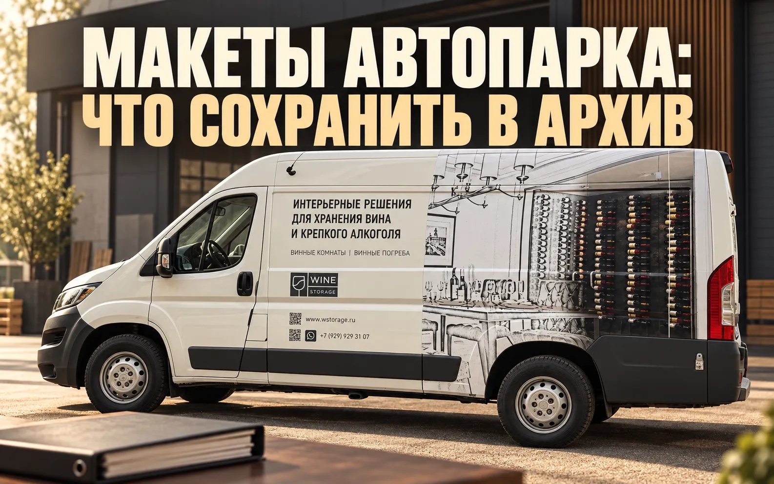 Фургон Wine Storage на обложке статьи об архиве макетов автопарка