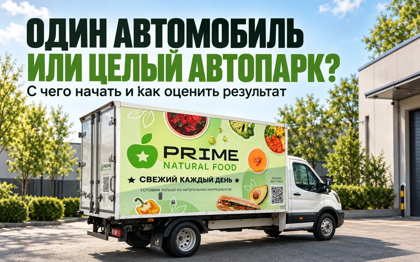 Грузовик PRIME Natural Food на обложке о выборе первой группы автомобилей