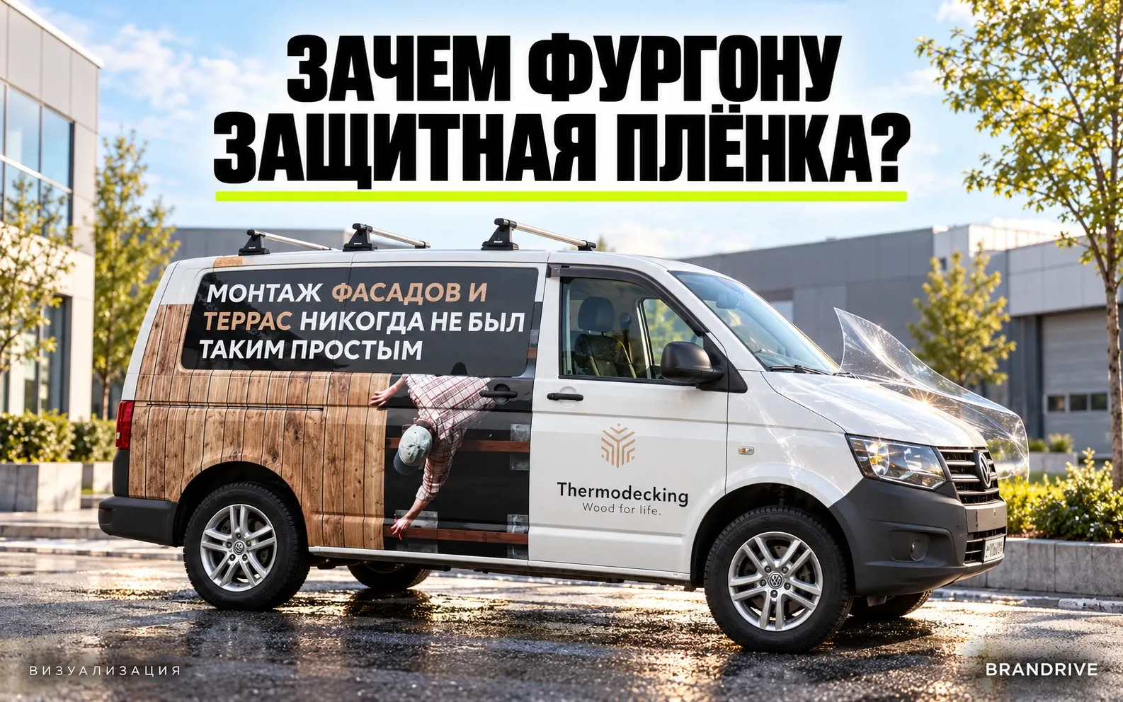 Зачем коммерческому транспорту антигравийная плёнка?