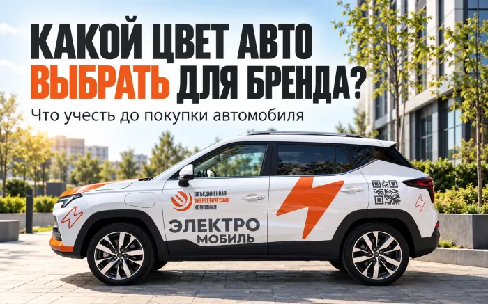 Как выбрать цвет автомобиля под будущую оклейку и брендирование