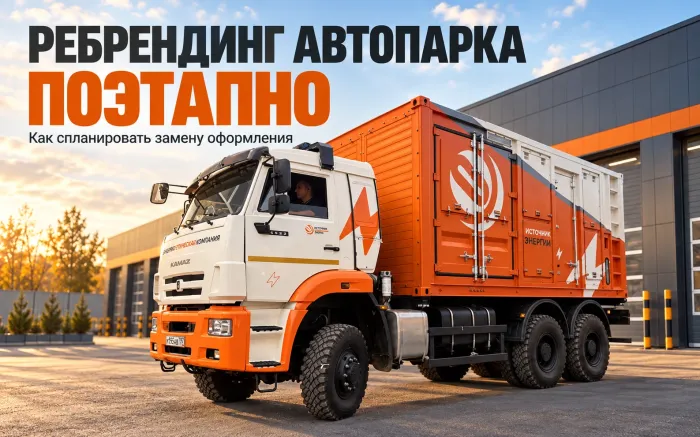 Ребрендинг автопарка: как поэтапно заменить старое оформление