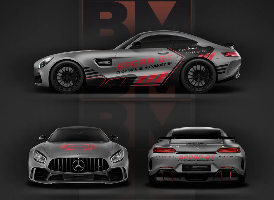 Разработка дизайна Mercedes GT — SPORA GT