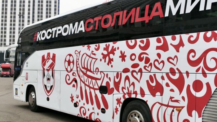 Фото - Брендирование автобуса YUTONG - СПАРТАК Кострома