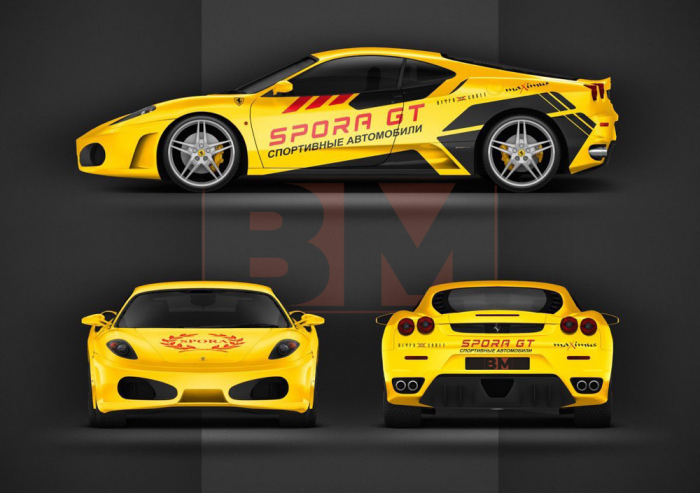Разработка дизайна Ferrari F-430 — SPORA GT