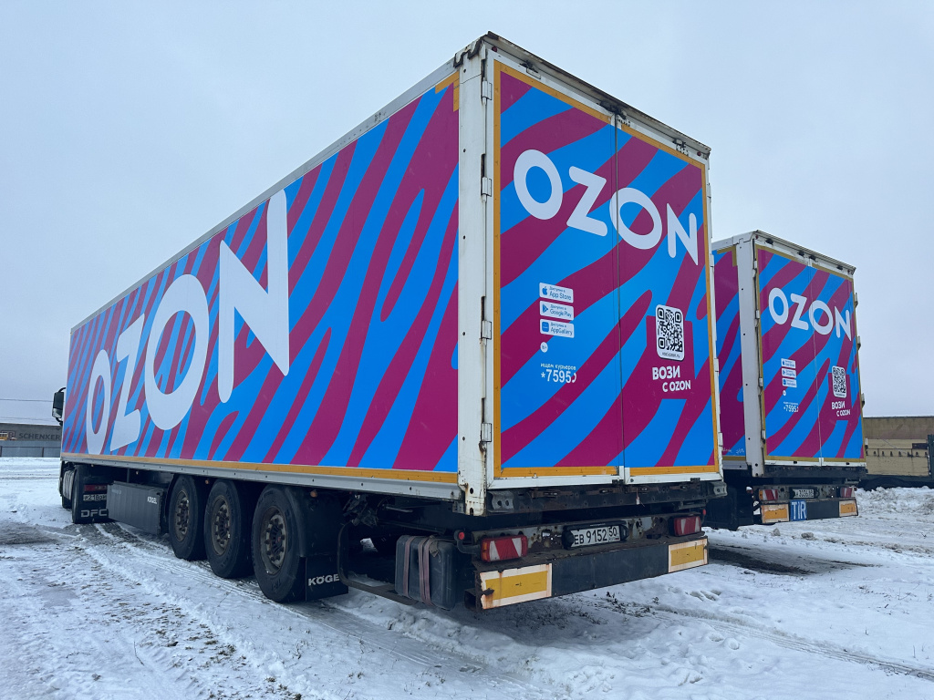 Брендирование полуприцепов — «ОЗОН»