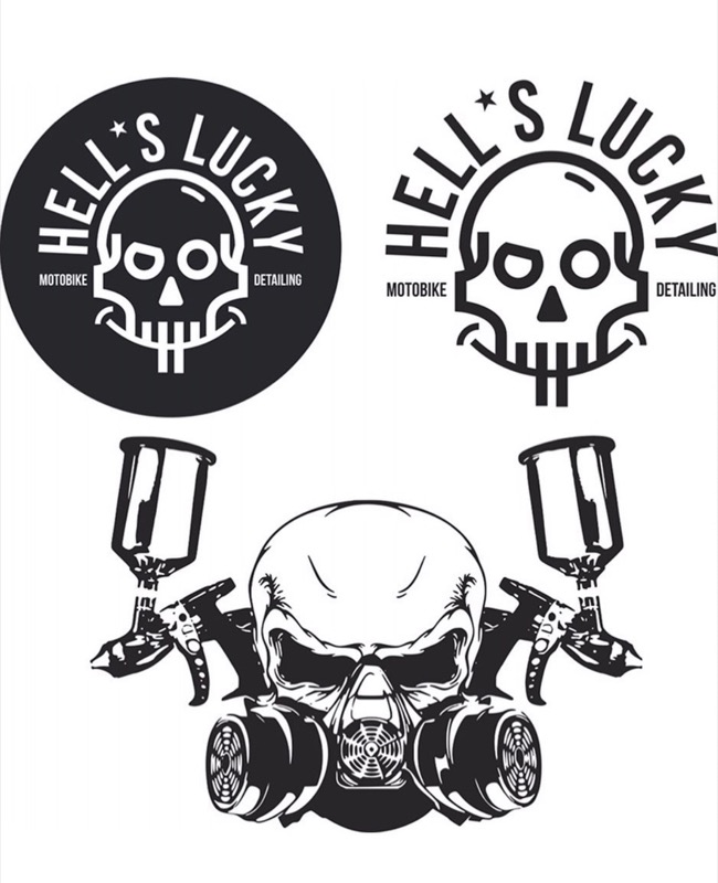 Оформление детейлинга Hell's ☠ Lucky логотипами